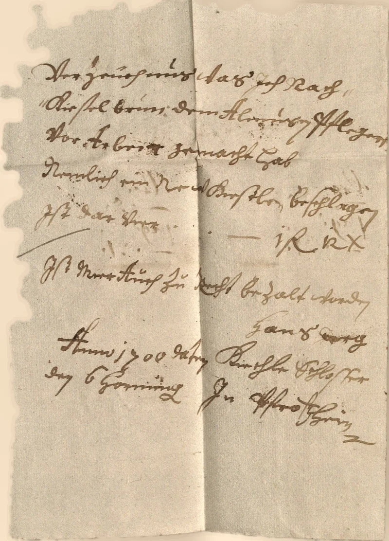Originalseite der Almosen- und Heiligenrechnungen von Kieselbronn, Aufnahme 141 von 150 (IMG_1026).