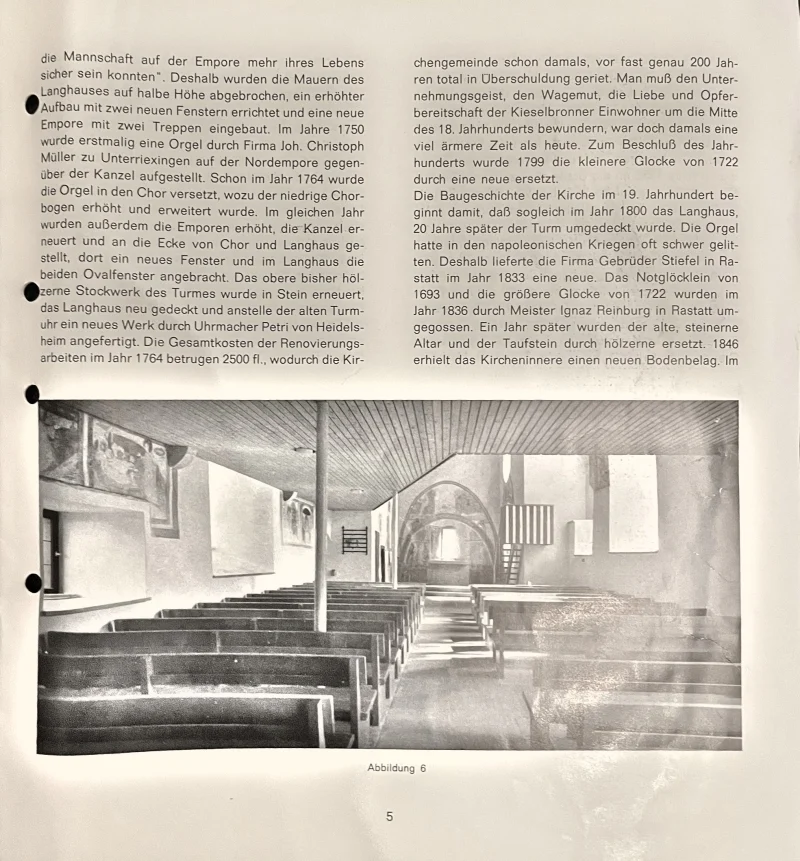 Seite 5 der Sondernummer des Heimatboten von 1963 mit Text und Abbildungen.