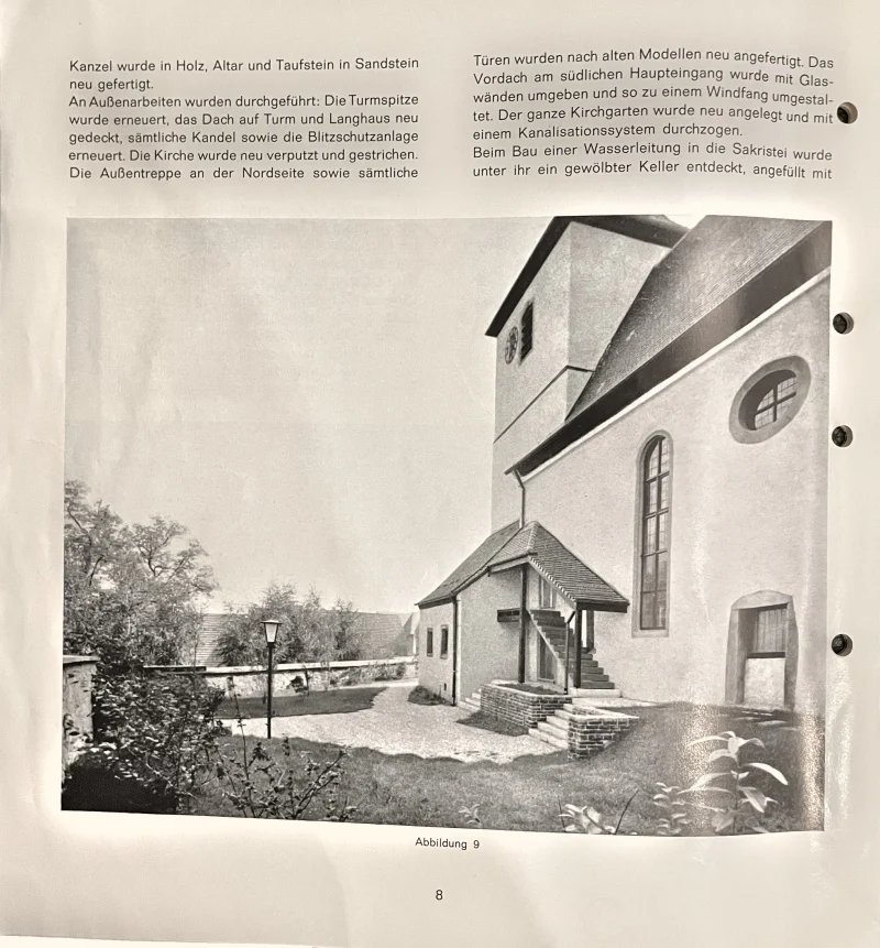 Seite 8 der Sondernummer des Heimatboten von 1963 mit Text und Abbildungen.